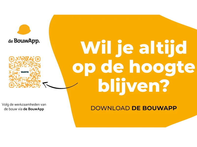Volg werkzaamheden in WARTZ op de BouwApp